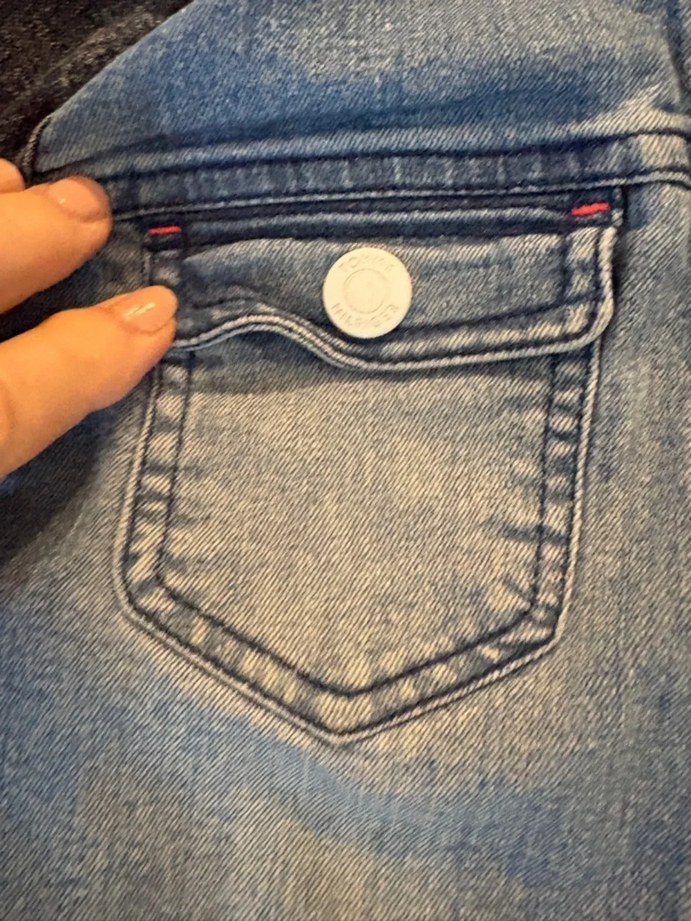 🧥 Tommy Hilfiger Denim Varsity Jacket (Youth L 12/14)